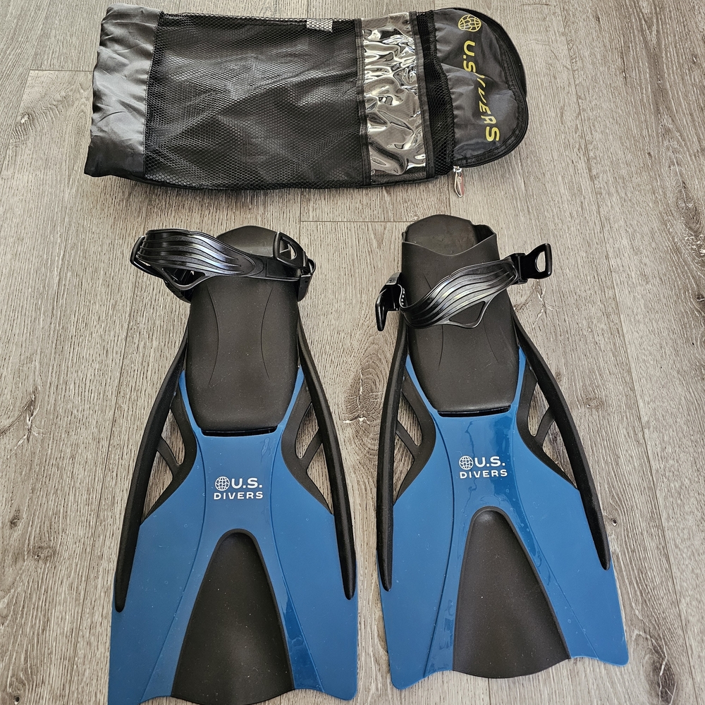 U.S. Divers Blue and Black Swim Fins